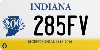 IN license plate 285FV