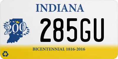 IN license plate 285GU