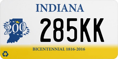 IN license plate 285KK