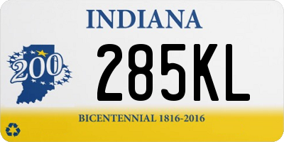 IN license plate 285KL