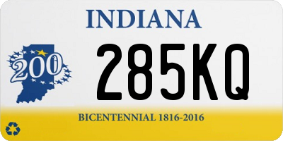 IN license plate 285KQ