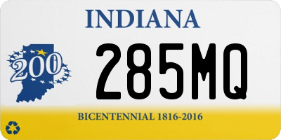 IN license plate 285MQ