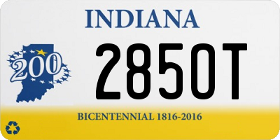 IN license plate 285OT