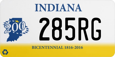 IN license plate 285RG