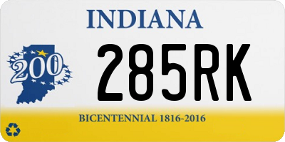 IN license plate 285RK