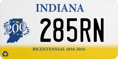 IN license plate 285RN