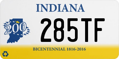 IN license plate 285TF