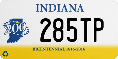 IN license plate 285TP