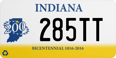 IN license plate 285TT