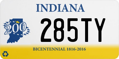 IN license plate 285TY