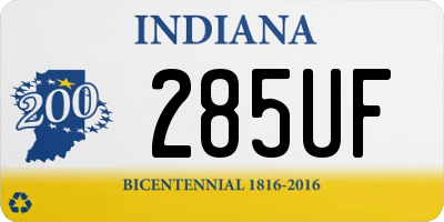 IN license plate 285UF