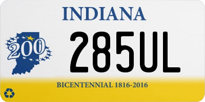 IN license plate 285UL