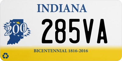 IN license plate 285VA