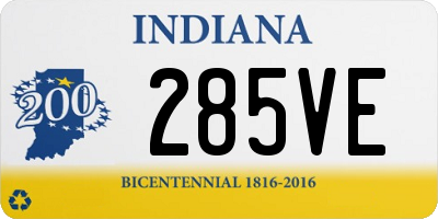 IN license plate 285VE