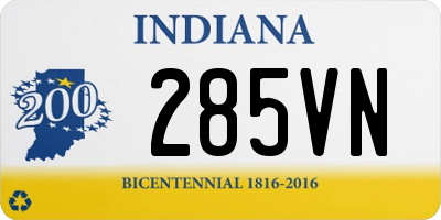 IN license plate 285VN