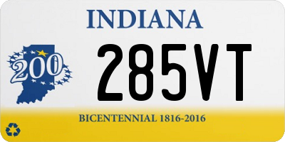 IN license plate 285VT