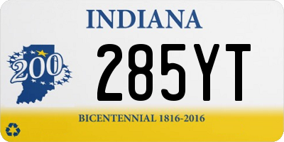 IN license plate 285YT