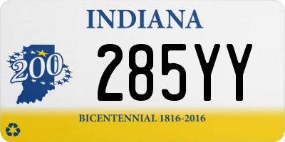 IN license plate 285YY