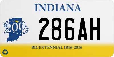 IN license plate 286AH