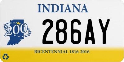 IN license plate 286AY