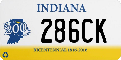 IN license plate 286CK