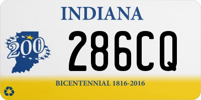 IN license plate 286CQ