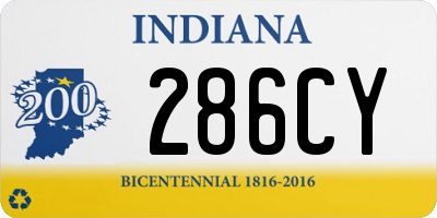 IN license plate 286CY
