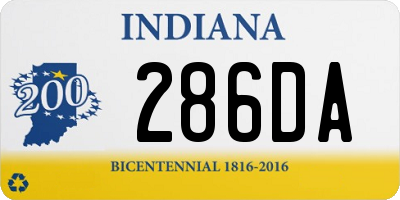 IN license plate 286DA