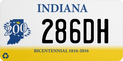 IN license plate 286DH