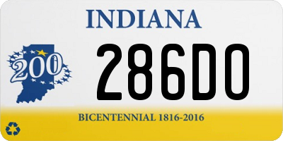 IN license plate 286DO