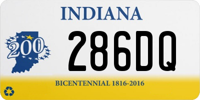 IN license plate 286DQ