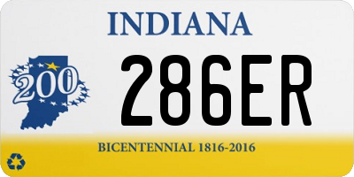 IN license plate 286ER