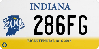 IN license plate 286FG