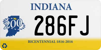 IN license plate 286FJ