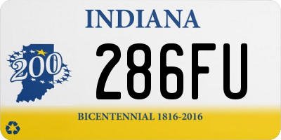 IN license plate 286FU