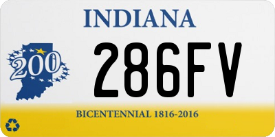 IN license plate 286FV