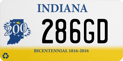 IN license plate 286GD