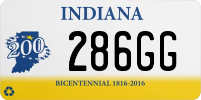 IN license plate 286GG