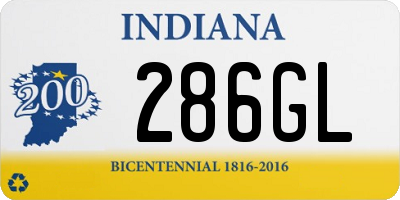 IN license plate 286GL