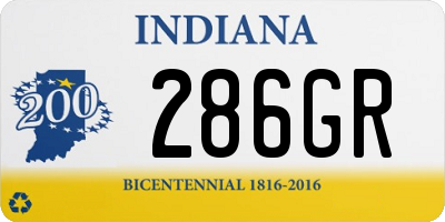 IN license plate 286GR