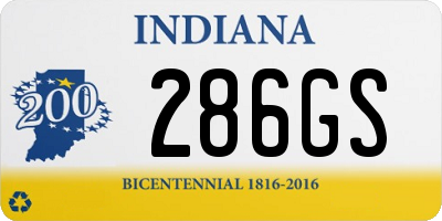 IN license plate 286GS