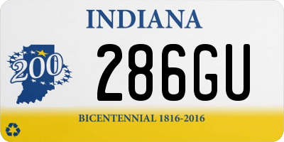 IN license plate 286GU