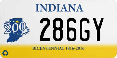 IN license plate 286GY