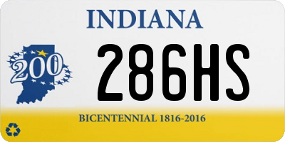 IN license plate 286HS