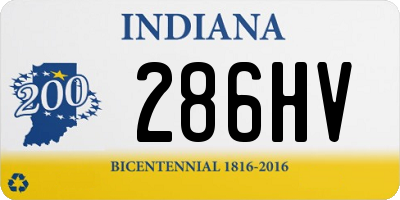 IN license plate 286HV