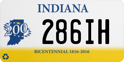 IN license plate 286IH