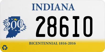 IN license plate 286IO