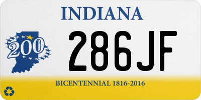 IN license plate 286JF