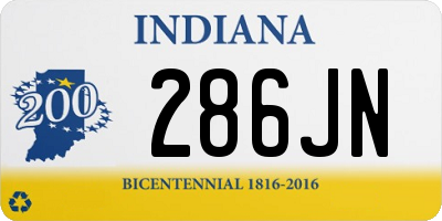 IN license plate 286JN