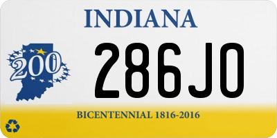 IN license plate 286JO